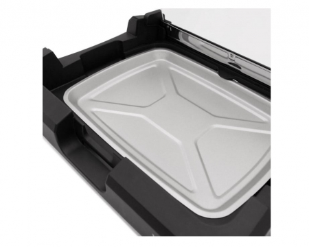 Gratar electric Vivax EG-4030RC, 2000 W, Incalzire rapida M-Shape, Termostat detasabil, Tava curatare retractabila, Suprafata gratar / plita [2]