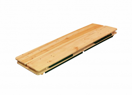 Heinner Set Masă cu 2 Bănci Lemn Pliabile, Dimensiuni Banca: 167x23x45 cm, Structură Oțel 27x27mm [1]