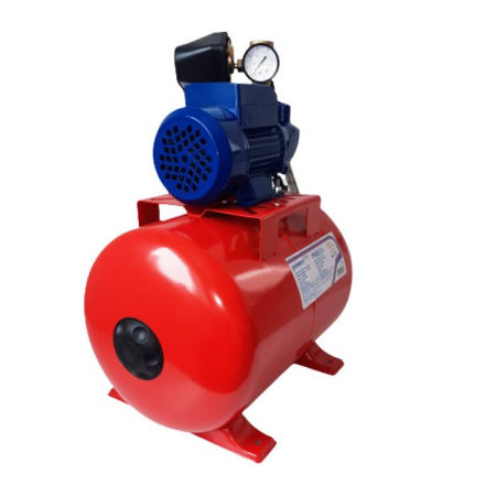 Hidrofor Booster cu pompa automorsanata pentru apa curata TRICOMSERV powerMAX – PK60/24, 370 W, corp fonta, debit maxim 2400L/H (2.4 mc/h),vas expansiune 24 L, adancime de absortie 9 m, inaltime reful [1]