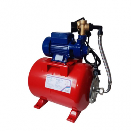 GRADINA - Hidrofor Booster cu pompa automorsanata pentru apa curata TRICOMSERV powerMAX – PK60/24, 370 W, corp fonta, debit maxim 2400L/H (2.4 mc/h),vas expansiune 24 L, adancime de absortie 9 m, inaltime reful