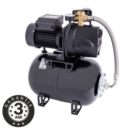 GRADINA - Hidrofor cu pompa autoamorsanta Wasserkonig FL498025, fonta, putere 1150 W, debit 4800 l/h, inaltime refulare 49 m, vas de expansiune 24 l