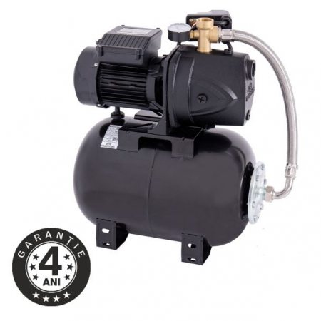 GRADINA - Hidrofor cu pompa autoamorsanta Wasserkonig FL508225, fonta, putere 1200 W, debit 4920 l/h, inaltime refulare 50 m, vas de expansiune 24 l