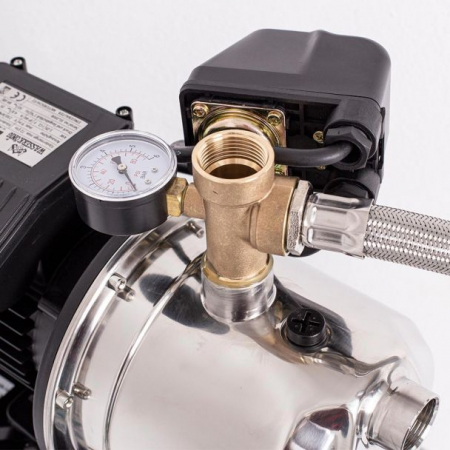 Hidrofor cu pompa autoamorsanta Wasserkonig IL558250, inox, putere 1300 W, debit 4920 l/h, inaltime refulare 55 m, vas de expansiune 50 litri [1]