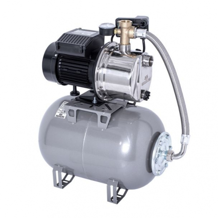 Hidrofor cu pompa autoamorsanta Wasserkonig IS506225, inox, putere 900 W, inaltime refulare 50 m, debit 3720 l/h, vas de expansiune 24 litri [1]