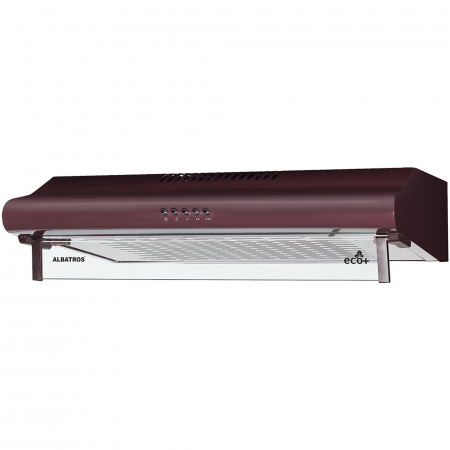 Hote Decorative - Hota Albatros H15AM ECO+, 50 cm, 1 Motor, 3 Trepte, Filtru Acrilic, Geam Rabatabil, Maro