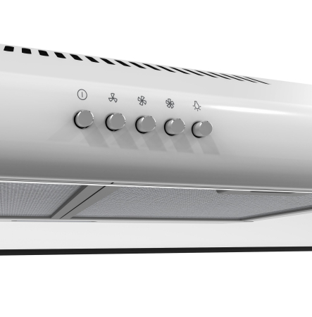 Hota clasica NobelTek NHO-CL60F49W, 60 cm, 1 motor, 2 filtre aluminiu, lampa led, 400m3, Alb [1]