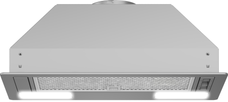 Marelvi - Hota complet incorporabila Beko, 50cm, 3 trepte de viteza, cap.max.abs. 370m3/h, Iluminare LED, filtru metalic + filtru carbon, silver