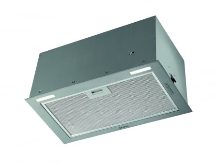 BUCATARIE - Hotă de bucătărie Pyramis Turbo EF, total incorporabilă, 52 cm, 1 motor, absorbție 580 m³/h, control electronic și timer, design rezistent cu finisaj gri metalic
