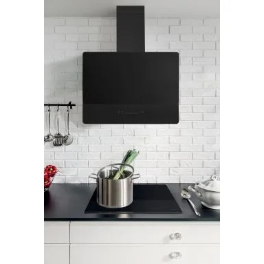 Hota decorativa Amica, 60 cm, 691 m3/h, 1 motor, 1 filru aluminiu, 4 trepte, control touch, display Alb, diametru evacuare 150mm, 68 dB, negru [3]