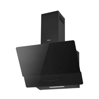 Hota decorativa Amica, 60 cm, 691 m3/h, 1 motor, 1 filru aluminiu, 4 trepte, control touch, display Alb, diametru evacuare 150mm, 68 dB, negru [2]