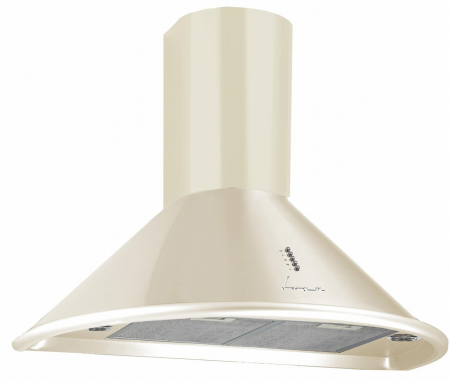 Hote Cupolare - Hota incorporabila decorativa Fram FDH-690RBG, Putere de absorbtie 600 m3/h, Iluminare LED, Clasa B, 90 cm, Bej