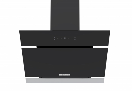 Electronice & Electrocasnice - Hotă decorativă Heinner HDCH-MD620RGBK, Înclinată, 60 cm, 650 m³/h, Control Touch, Clasa A++, Sticlă Neagră