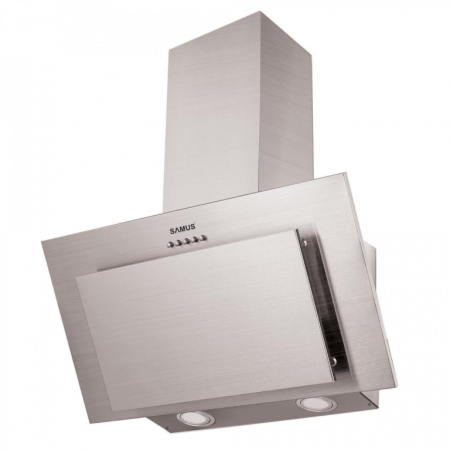 Hote Decorative - Hota decorativa inclinata Samus HSI635DLX, 350 mc/h, 1 motor, 3 trepte absorbtie, latime 60 cm, filtru de grasime din aluminiu, Inox