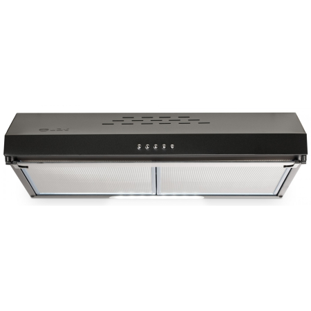 Hote Decorative - Hota decorativa LDK Classico 60 CUBO 2M BK, Putere de absorbtie 450 m3/h, 3 trepte de putere, 2 motoare, Iluminare LED, Filtru aluminiu, Negru