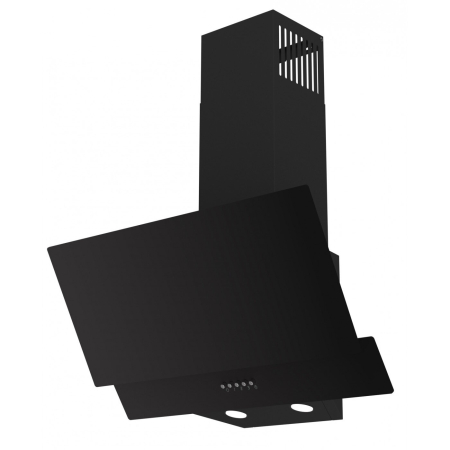 Hota decorativa LDK HD-3DGBK, Putere de absorbtie 300 m3/h, 3 trepte de putere, 1 motor, Iluminare LED, Sticla securizata, Filtru aluminiu, Negru [2]