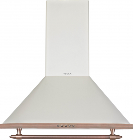 Hota decorativa retro Tesla DC600AIP, 1 motor 190W, Putere de absorbtie 630 m3/h, 3 viteze, Led 2x2W, 60 cm, Crem rustic [1]