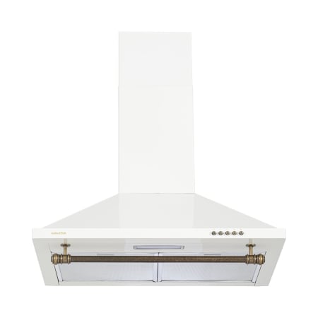 Hote Decorative - Hota decorativa semineu NobelTek NHO-9747CE1RBJ, 60cm, 1 motor, 1 filtru de aluminiu, lampa led, 400m3, 58dB, rustic, Crem
