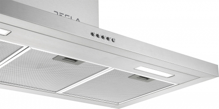 Hota decorativa Tesla DC900AX, T-shape, 1 motor 190W, Putere de absorbtie 630 m3/h, 3 viteze, Led 2x2W, 90 cm, Inox [2]