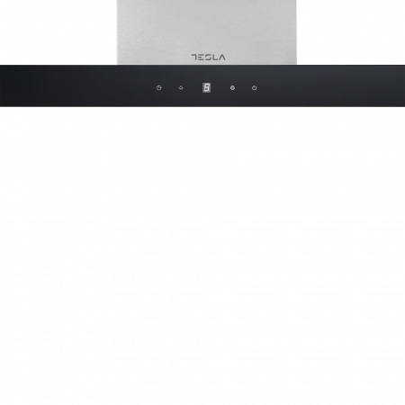Hota decorativa Tesla DC900AXB, T-shape, 1 motor DC 75W, Putere de absorbtie 630 m3/h, control digital, afisaj LED, 90 cm, Inox/sticla neagra [3]