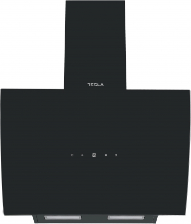 Hota decorativa Tesla DD600AB, 1 motor DC 75W, Putere de absorbtie 630 m3/h, Senzor control fara atingere, afisaj LED, 60 cm, Sticla neagra [1]