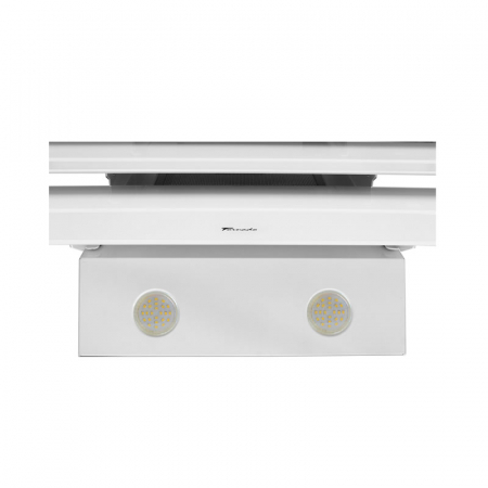 Hota Decorativa Tornado Megas 1200 (60) LED, clasa A, 1 motor Turbo, latime 60 cm, 4 viteze, absorbtie 1200 m3/ora, filtru anti-grasimi aluminiu 5 straturi, Alb [5]