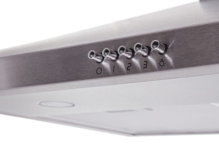 Hota decorativă Vivax CHO‑60CHA100T X, 59,6 cm, 100 W, 1 motor, 3 trepte de putere, filtru aluminiu lavabil, iluminare LED, Inox [1]