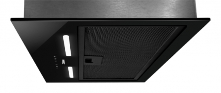 Hota incorporabila Amica, tip box, total incorporabila, 55 cm, 1 motor, 3 trepte de viteze, 462 m3/h debit maxim, 63 dB, 155 W, rama sticla, iluminare led, comenzi touch, negru [2]