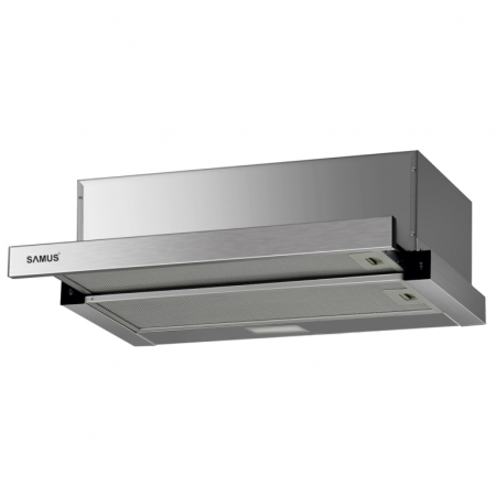 Hote Telescopice - Hota incorporabila  Samus HS6030TX, 300 mc/h, 1 motor, 67 W, latime 60 cm, 2 trepte absorbtie, Inox