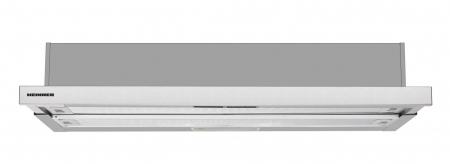 Hota incorporabila telescopica Heinner HTCH-490IX, 1 Motor, Putere de absorbtie 413.5 m3/H, Lumina LED, 90 cm, Inox [1]