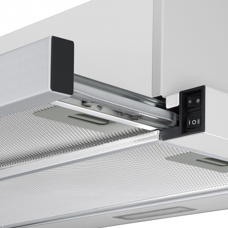 Hota incorporabila telescopica Tesla DT600AX, 2 motoare, Putere de absorbtie 350m3/h, 2 viteze, Led 2W, 60 cm, Inox [3]