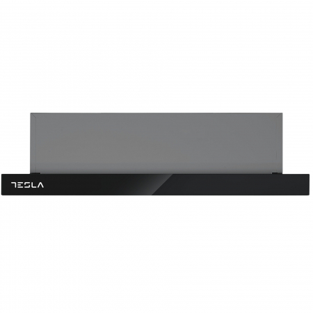 Hota incorporabila telescopica Tesla DT600AXB, 2 motoare, Putere de absorbtie 350m3/h, 2 viteze, Led 2W, 60 cm, Inox/sticla neagra [2]