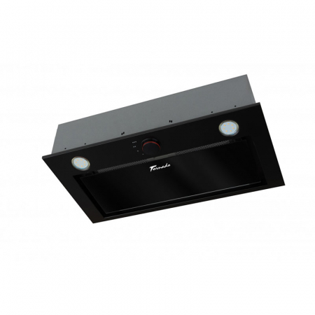 BUCATARIE - Hota Incorporabila Tornado Modul Glass 750 (60), 1 motor, latime 60 cm, 3 viteze, absorbtie 750 m3/ora, Negru