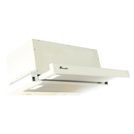 Hote Telescopice - Hota Telescopica Incorporabila Tornado Storm 1200 (60), 1 motor, latime 60 cm, 3 viteze, absorbtie 1200 m3/ora, Bej