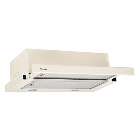 Hote Telescopice - Hota Telescopica Incorporabila Tornado Storm 700 (50), 1 motor, latime 50 cm, 3 viteze, absorbtie 700 m3/ora, Bej