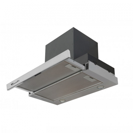 Hote Telescopice - Hota Telescopica Tornado Solano 860 (60), 1 motor, latime 60 cm, 3 viteze, absorbtie 860 m3/ora, Inox