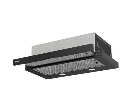 Hota telescopică Vivax CHO‑60PT100T B, 59,5 cm, 100 W, 2 trepte, filtru aluminiu lavabil, iluminare LED, Negru [3]