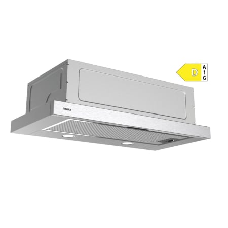 Hote Telescopice - Hota telescopică Vivax CHO‑60PT100T X, 59,5 cm, 100 W, 2 trepte, filtru aluminiu lavabil, iluminare LED, Inox