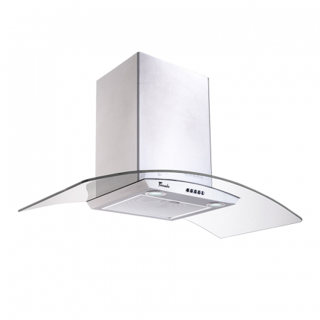 Hote Cupolare - Hota tip Cupola Tornado Eva 1200 (90) LED, 1 motor Turbo, latime 90 cm, 3 viteze, absorbtie 1200 m3/ora, filtru anti-grasimi aluminiu 5 straturi, Inox
