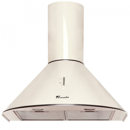 Hota tip Cupola Tornado Violla 750 (50) LED, 1 motor Turbo, latime 50 cm, 3 viteze, absorbtie 750 m3/ora, filtru anti-grasimi aluminiu 5 straturi, Bej [1]