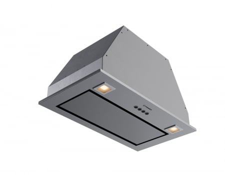 BUCATARIE - Hotă total incorporabilă Pyramis Turbo ERN, 52 cm, 1 motor puternic, absorbție 760 m³/h, control electronic Soft Touch, timer, finisaj inox elegant și modern