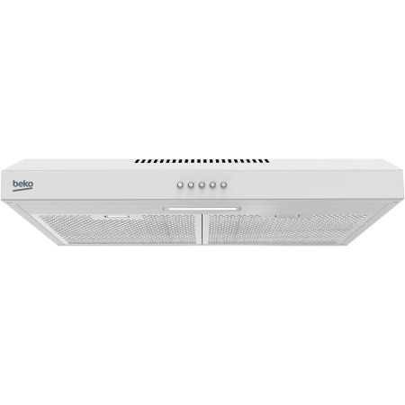 Marelvi - Hota traditionala Beko, 60cm, 201 mc/h, clasa C, 3 trepte de viteza, Iluminare LED, Filtre metalice lavabile, alb