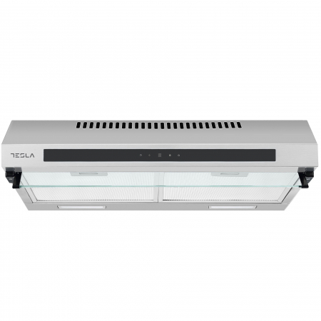 Hota traditionala Tesla DB601AXB, 2 motoare, Putere de absorbtie 350m3/h, Touch control, 3 viteze, Led 2x2W, 60 cm, Inox/negru [2]
