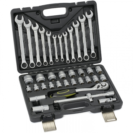 BRICOLAJ - Trusa multifunctionala 37 piese Heinner CTSM013, material chrome-vanadium