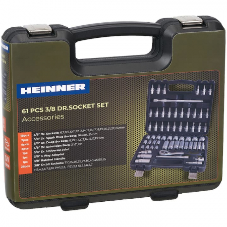 Trusa multifunctionala 61 piese Heinner CTSM015, material chrome-vanadium [2]