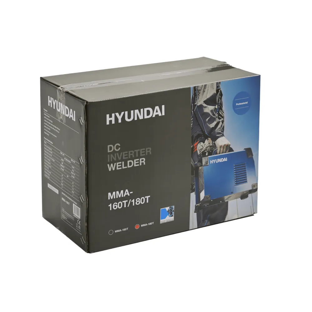 Invertor de Sudură Hyundai MMA-180T, 180 A, 230 V, MMA DC, Display Digital, Hot Start, Anti Stick, VRD, Electrozi 1.6–4 mm [5]
