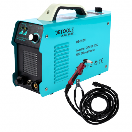 Aparate de sudura - Invertor ECOCUT 40F2 HF Arc Striking Plasma, tensiune de iesire 96V, curent intrare 25 A, Detoolz DZ-ES011