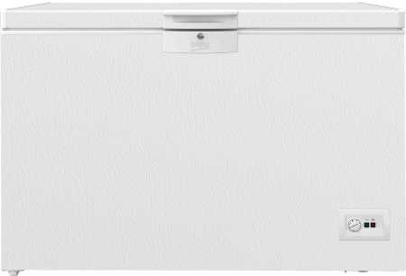 Aparate frigorifice - Lada frigorifica Beko HSM37540, 360 L, Clasa E, Conditii extreme, Securizare yala , Alb