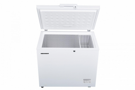 Lazi frigorifice - Lada frigorifica Heinner HCF-246CNHE++, 246 l, Clasa E, Compresor inverter, Control electronic, Iluminare LED, Functionalitate frigider, Alb