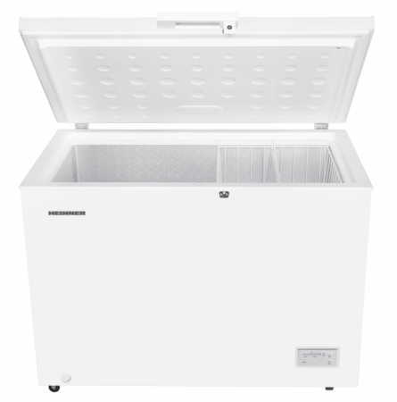 Lada Frigorifica Heinner HCF-HM308INVCD, 308L, Convertibila Frigider/Congelator, Compresor Inverter, Clasa Energetica D, Control Electronic, Congelare Rapida, Display LED, 2 Cosuri, Alb [1]