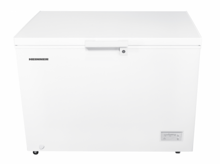 Lazi frigorifice - Lada Frigorifica Heinner HCF-HM308INVCD, 308L, Convertibila Frigider/Congelator, Compresor Inverter, Clasa Energetica D, Control Electronic, Congelare Rapida, Display LED, 2 Cosuri, Alb